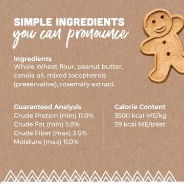 Buddy Biscuits 8 oz Box of Teeny Crunchy Dog Treats Made with Natural Peanut Butter