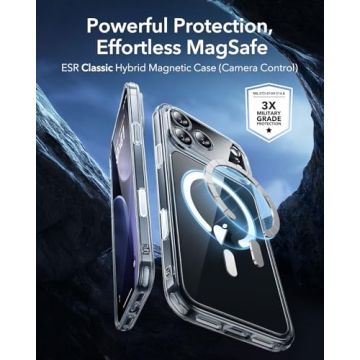 ESR for iPhone 17 Pro Max Case - Military-Grade with MagSafe Compatibility, Camera Control