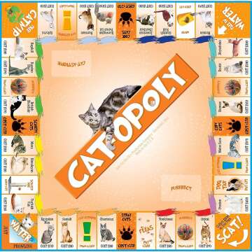 CAT-opoly Board Game by Late for the Sky - Large