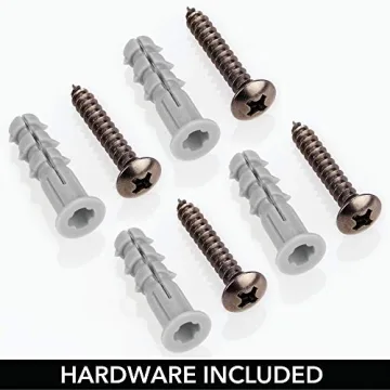 mDesign Bronze Metal Wire Farmhouse Wall Shelves Storage