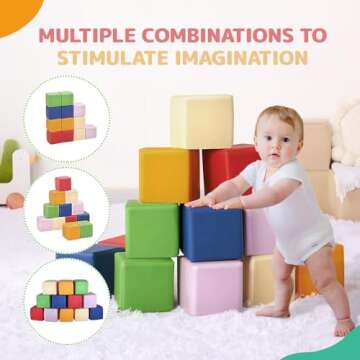 Foam Building Blocks for Kids: Safe Soft Colorful Toys