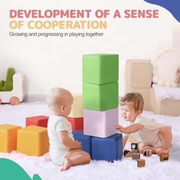 Foam Building Blocks for Kids: Safe Soft Colorful Toys
