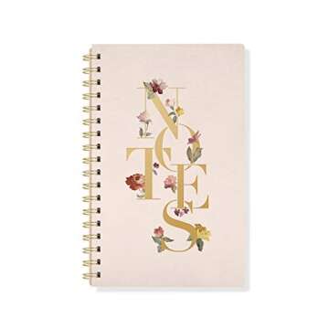 Fringe Signature Spiral Journal, 160 Lined Pages, 6 x 9.5 Inches, Notes (896047)