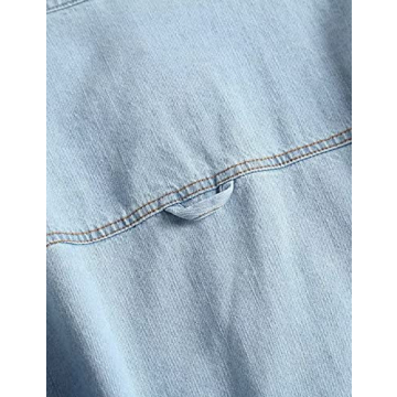 Stylish LifeShe Women's Oversized Denim Shirt Jacket