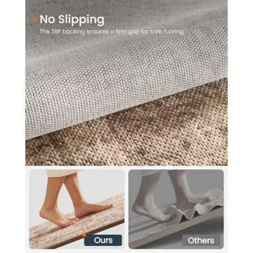 SONGICS HOME 4x6 ft Non-Slip Farmhouse Area Rug