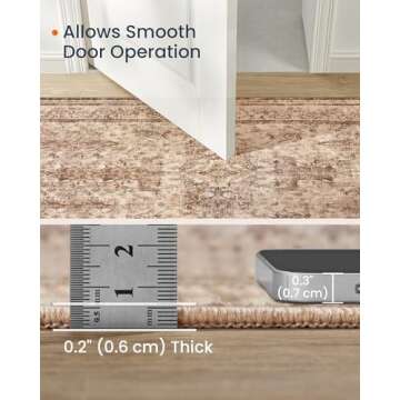 SONGICS HOME 4x6 ft Non-Slip Farmhouse Area Rug