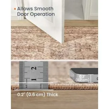 SONGICS HOME 4x6 ft Non-Slip Farmhouse Area Rug