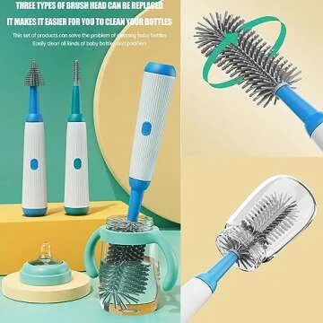 Honboom Electric Bottle Brush - Rechargeable with Two-Speed Cleaning