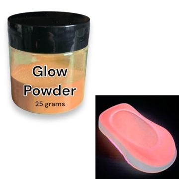 LiME LiNE Base Coat Maker Pigment Powder - Orange Glow in the Dark, Includes Mixing Spoon & Strainer...