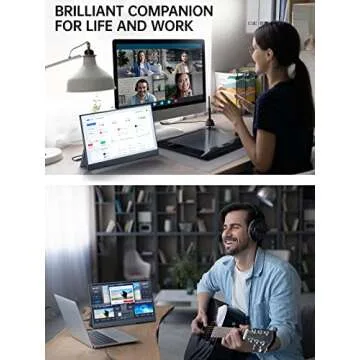 cocopar Travel Monitor – 15.6 Inch FHD 1080P HDR Display