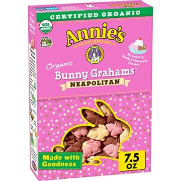 Annie's Organic Bunny Grahams, Neapolitan Snack 7.5 oz