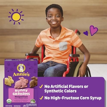 Annie's Organic Bunny Grahams, Neapolitan Snack 7.5 oz