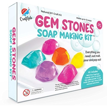 Gem Stones Soap Making Kit for Kids and Teens