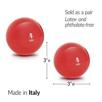 OPTP Franklin Method Mini Smooth Ball Set (Pair) - Massage Balls for Tight Muscles, and Fascia - Targeted Back and Neck Massage, Shoulder Massage, Neck, Hip, and Foot Massager Ball Set