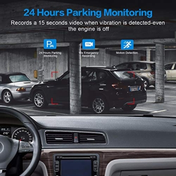 BOOGIIO 1080P FHD Dash Cam with 32G SD Card