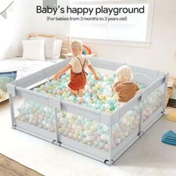 Fodoss Baby Playpen for Safe Toddler Play 47x47