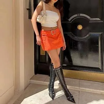 Elegant Dsevht Stiletto Boots for Trendy Women