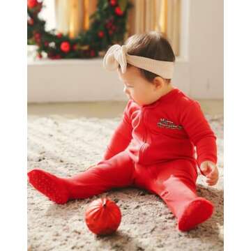 VAENAIT BABY Matching Christmas Pajamas For Family Xmas Pjs Holiday Matching Cute Deer 0-3M