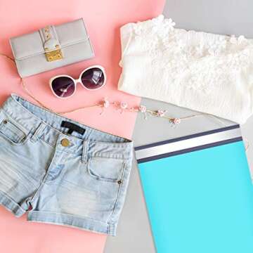 UCGOU Poly Mailers 10x13 Inch Teal 200 Pack Shipping Bags #4 Strong Mailing Envelopes Boutique Packaging Postal Self Seal Adhesive Waterproof and Tear Proof Small Business for Clothes Books