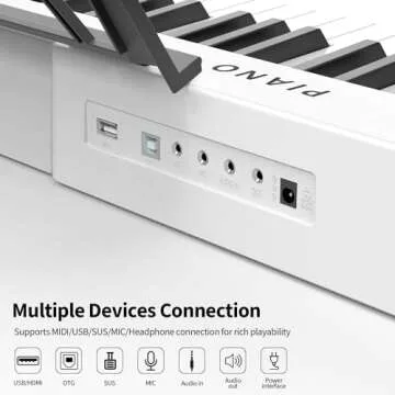 Digital Piano 88 Key Semi Weighted Set for Beginners