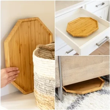 Stable Foldable Bamboo Couch Arm Table for Small Spaces