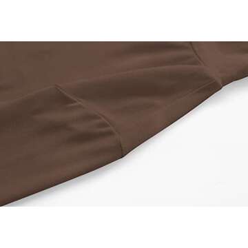 Kindcall Women’s Slim Fitted Mock Turtleneck Tops Long Sleeve Lightweight Base Layer Shirts Coffee Small