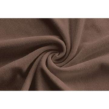 Kindcall Women’s Slim Fitted Mock Turtleneck Tops Long Sleeve Lightweight Base Layer Shirts Coffee Small