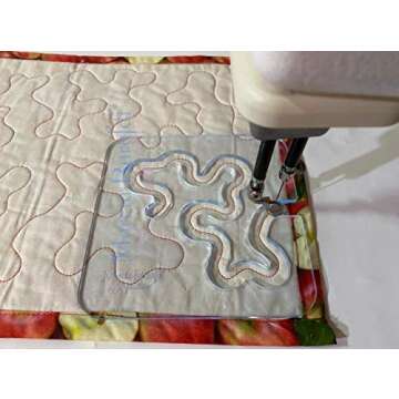 Marcia Baraldi Longarm Meander Ruler for Longarm Sewing Machines - Quilting Template Design for Freemotion Patchwork, Embroidery, Stitching Projects -1/4" Thick- Size: 5.7 X 5.7 inches