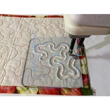 Marcia Baraldi Longarm Meander Ruler for Longarm Sewing Machines - Quilting Template Design for Freemotion Patchwork, Embroidery, Stitching Projects -1/4" Thick- Size: 5.7 X 5.7 inches