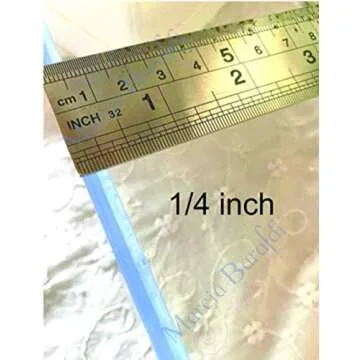 Marcia Baraldi Longarm Meander Ruler for Longarm Sewing Machines - Quilting Template Design for Freemotion Patchwork, Embroidery, Stitching Projects -1/4" Thick- Size: 5.7 X 5.7 inches