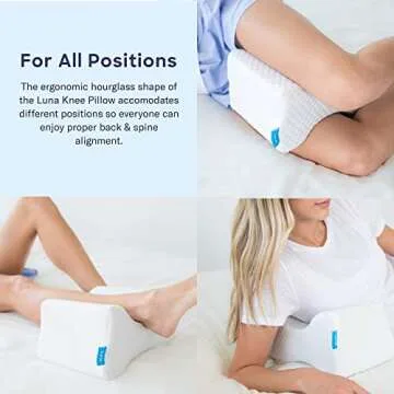 Luna Orthopedic Knee Pillow for Hip & Back Pain Relief
