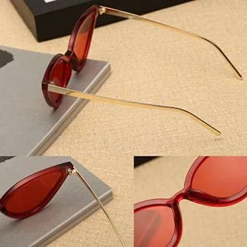 Stylish Vintage Cat Eye Sunglasses for Women - Retro Look