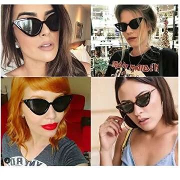 Stylish Vintage Cat Eye Sunglasses for Women - Retro Look