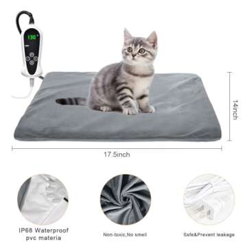 RIOGOO Electric Pet Heating Pad - Comforting Heat for Cats