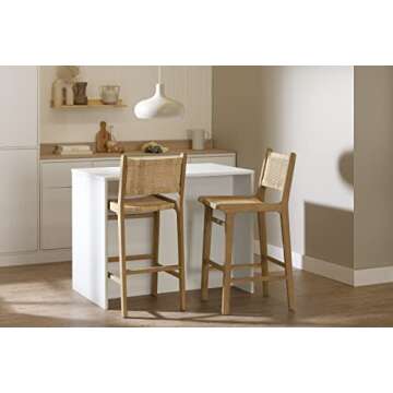 Stylish South Shore Balka Rattan Bar Stool