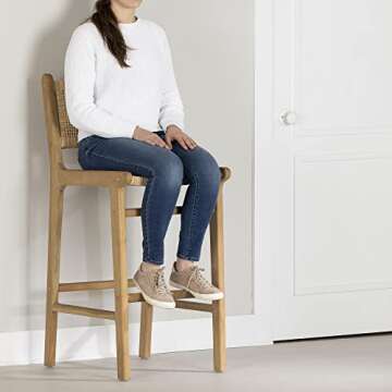 Stylish South Shore Balka Rattan Bar Stool