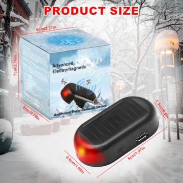 Anti-Freeze Electromagnetic Car Snow Removal Device, Upgraded Electromagnetic Car Defroster, Rechargeable Car Interference Antifreeze (2 pcs)