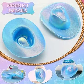 Vesici Mini Cowgirl Hat & Boot Shot Glass Set for Parties