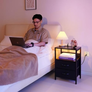 Yoobure LED Nightstand with USB Charging Station