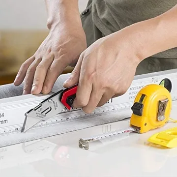 edcfans Folding Utility Knife: 5 Blades Included, Heavy Duty