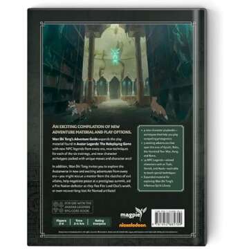 Magpie Games Wan Shi Tong's Adventure Guide - Avatar Legends: The Roleplaying Game expansion, hardcover tabletop RPG rulebook, full-color, Avatar Legends iconic and original art, silk bookmarks