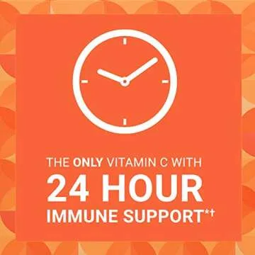 Ester-C Vitamin C 1000 mg Coated Tablets, Immune System Booster, Stomach-Friendly Supplement, 120 Count