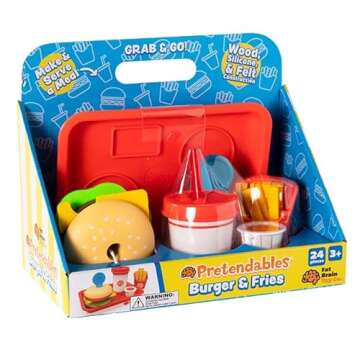 Fat Brain Toys Pretendables Burger & Fries Set for Kids