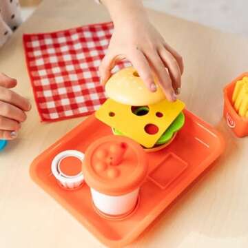 Fat Brain Toys Pretendables Burger & Fries Set for Kids
