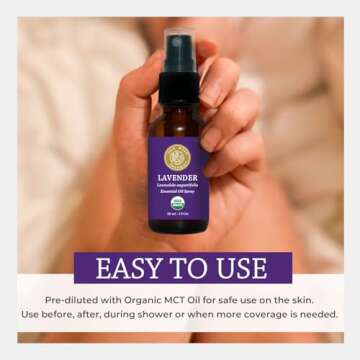 Organic Lavender Oil Spray - Pure Aromatherapy & Skin Relief