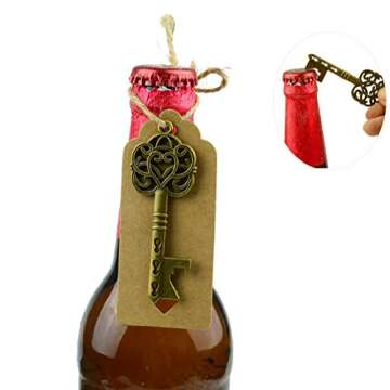 Vintage Skeleton Key Wedding Favor Gift Set - Aokbean