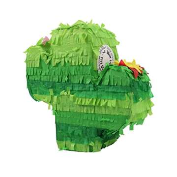 GIFTEXPRESS 6-pack Mini Cactus Pinatas for Kids Birthday Party, Gender Reveal Party, Traditional Mexican Fiesta, and Party Decorations