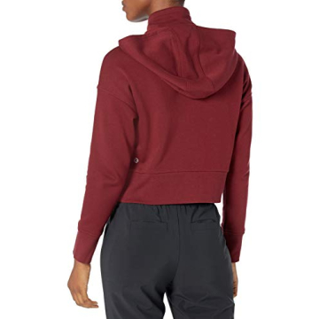 Core 10 Women's Super Soft Fleece Cropped Length Zip-Up Hoodie Sweatshirt