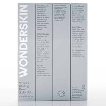 Wonderskin Clear Volumizing Brow Styler Gel Long Lasting