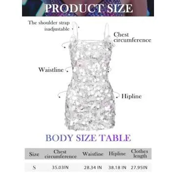 Stylish Aukmla Women Sequin Mini Dress for Parties